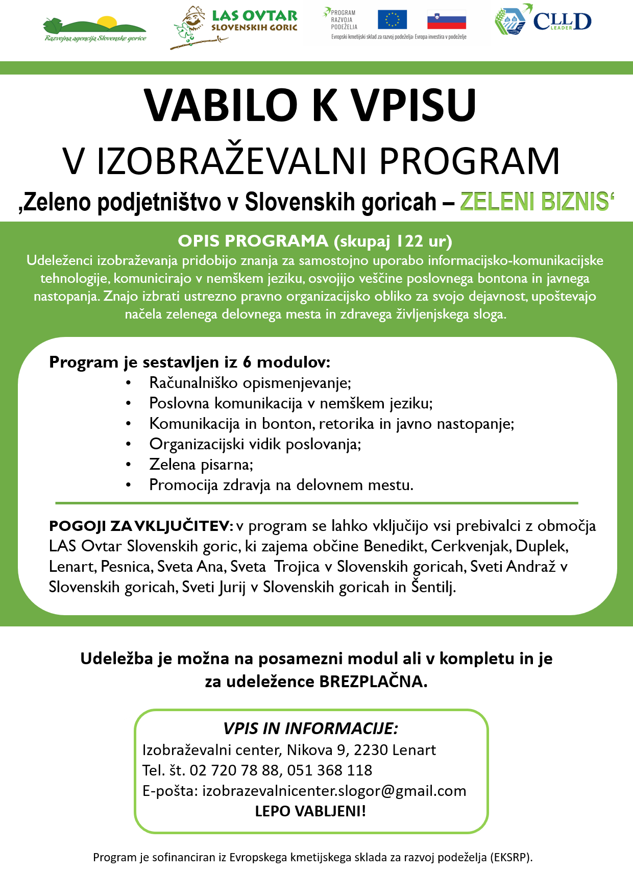 Vabilo Zeleni biznis apr2019